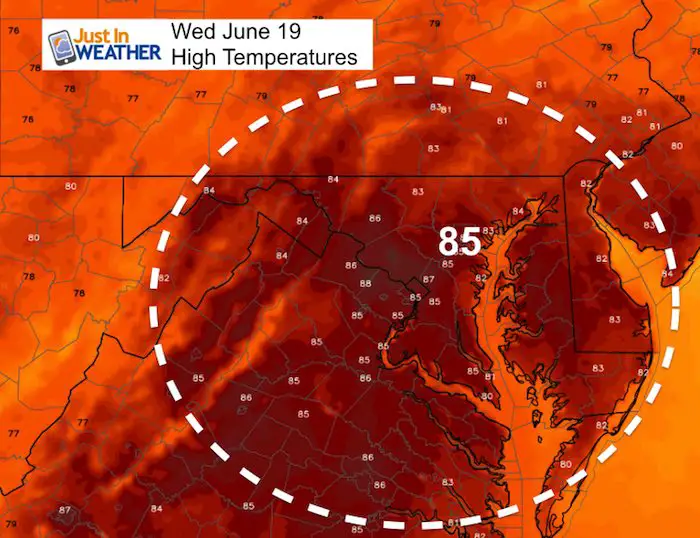 June 19 Weather Still Muggy And More Scattered Storms Just In Weather