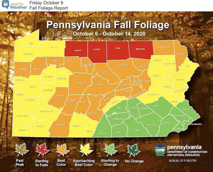 Fall Foliage Pennsylvania October 9 2020