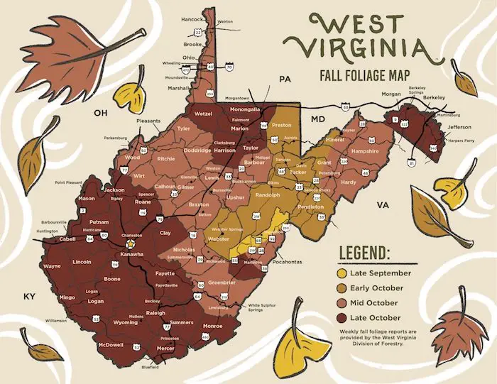 Fall Foliage West Virginia October 2