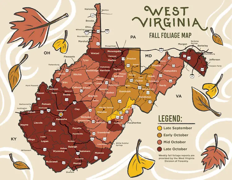 Fall Foliage West Virginia October 23 2002