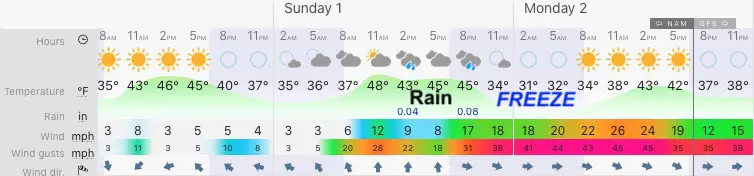 October 31 weather forecast Maryland