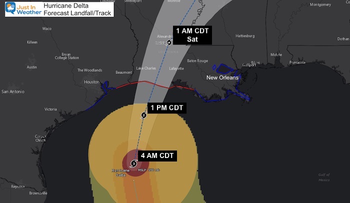 Hurricane Delta Winds 120 mph Landfall Today Then Our Rain Forecast – Just In Weather