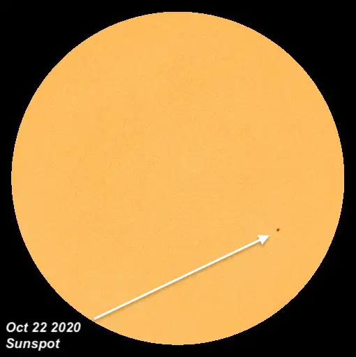Sunspot Ocotber 22 2020