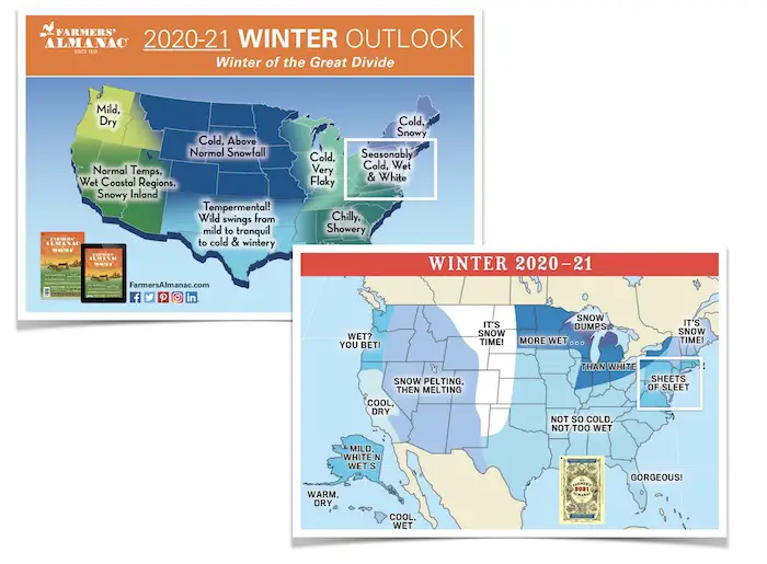 Winter 2021 Outlook Farmers Almanacs
