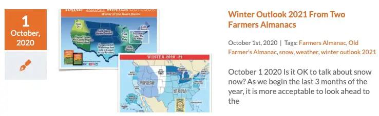 Winter Outlook Farmers Almanacs