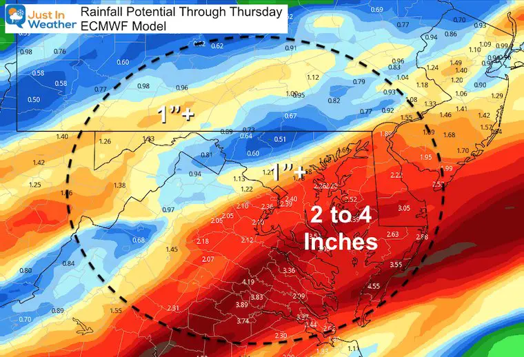 November 10 weather Eta rainfall ECMWF