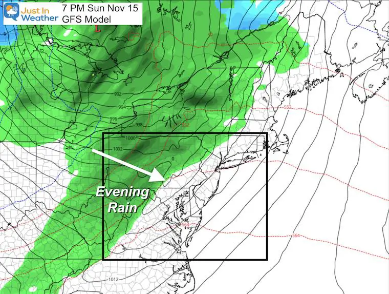 November 11 weather rain Sunday