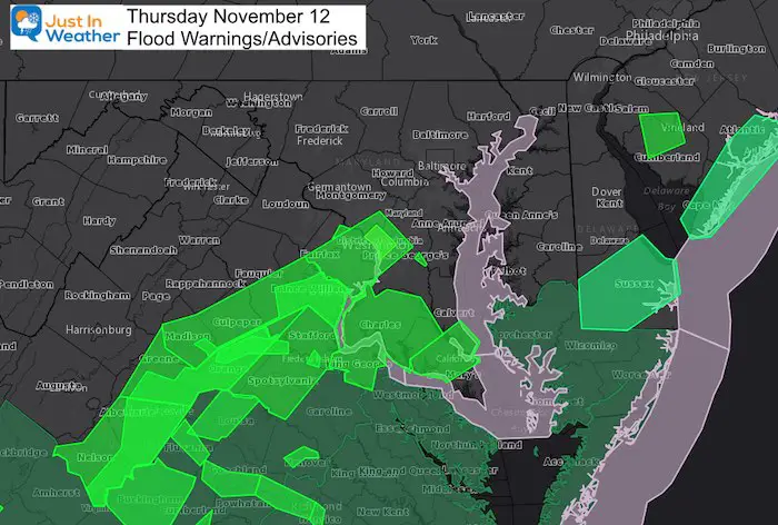 November 12 weather flood warnings