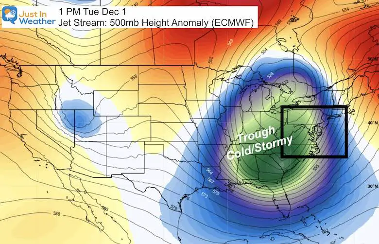 November 22 weather cold jet stream December 1