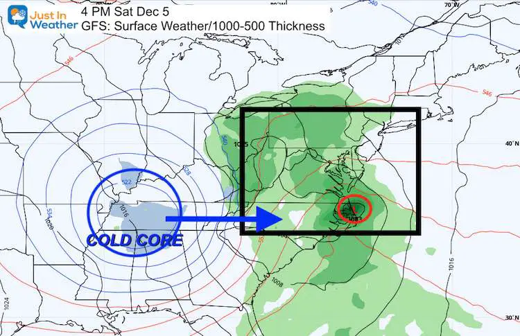 November 28 weather storm snow rain Saturday 4 PM