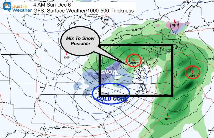 November 28 weather storm snow rain Sunday 4 AM