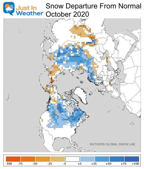 Snow Departure Normal October 2020