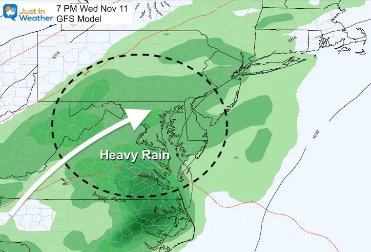 Tropical Storm Eta Wednesday GFS