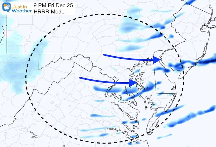 Christmas Day Snow Friday 9 PM