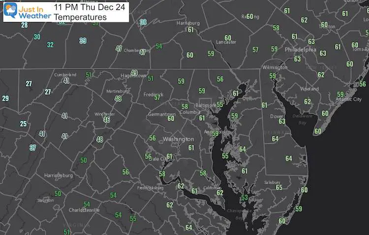 Christmas Eve Radar 11 PM