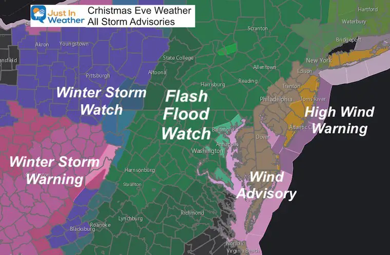 Christmas Flood Watch Winter Storm Wind