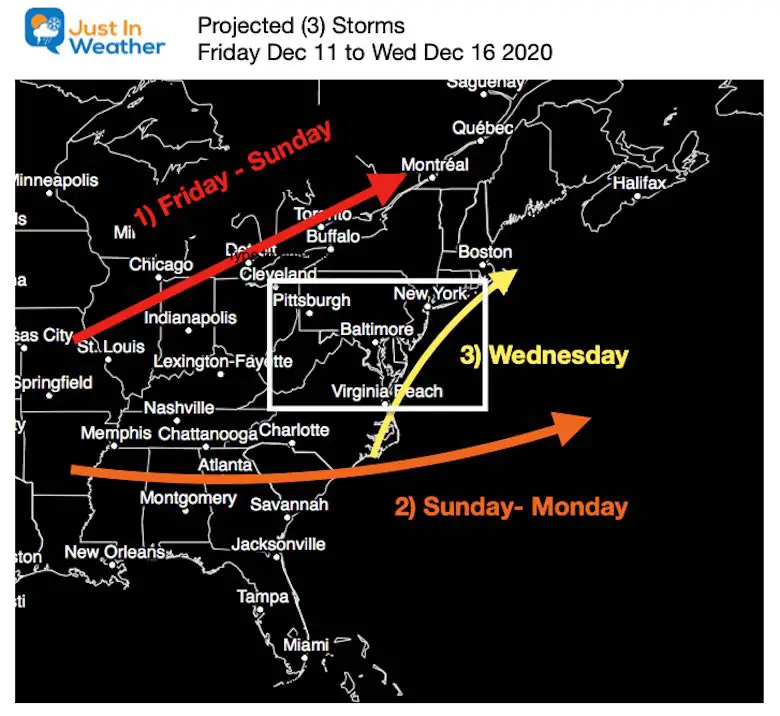 December 10 weather 3 winter storms