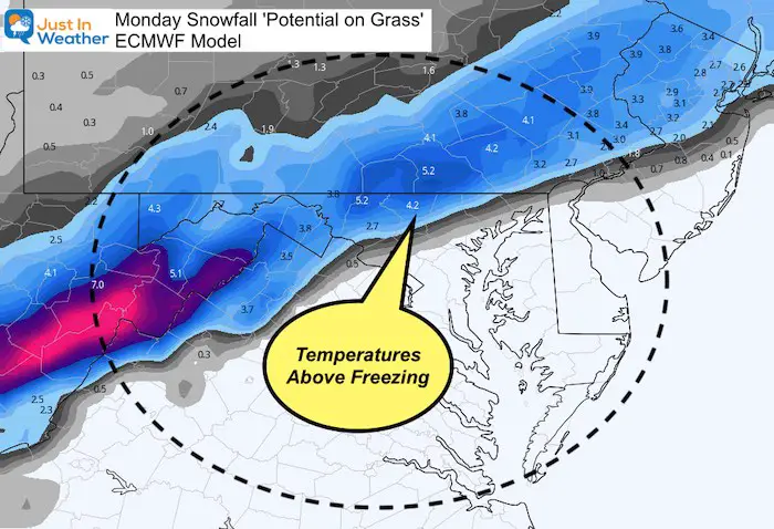 December 12 weather snow Monday