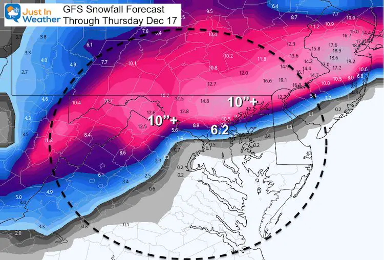 December 14 snow storm forecast GFS