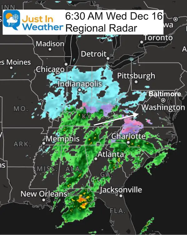 December 16 storm radar morning