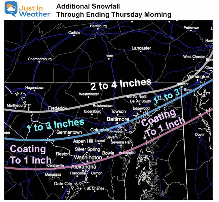 December 16 weather new snow map
