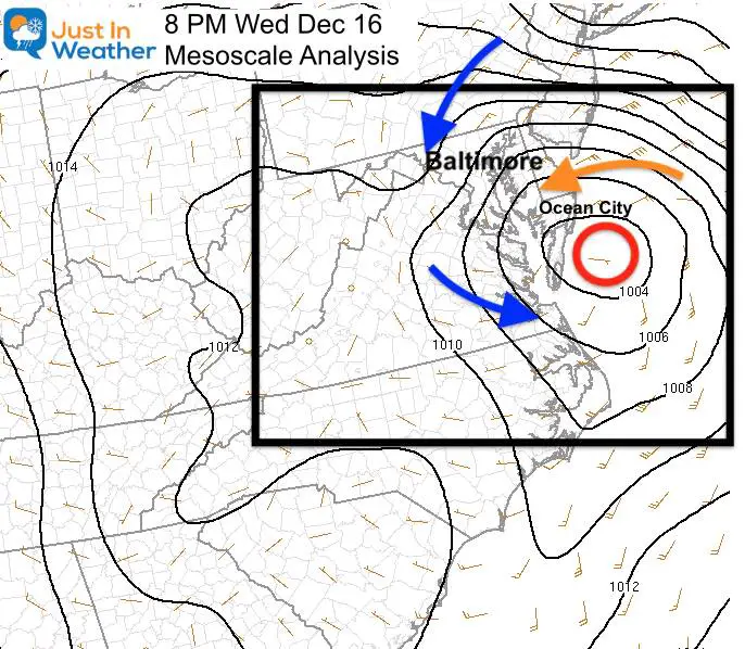 December 16 weather storm analysis 8 PM