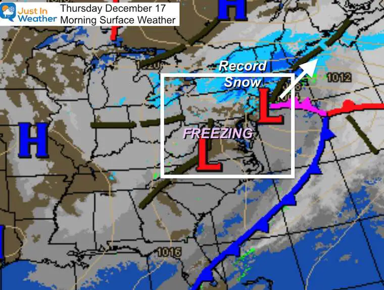 December 17 weather Thursday morning