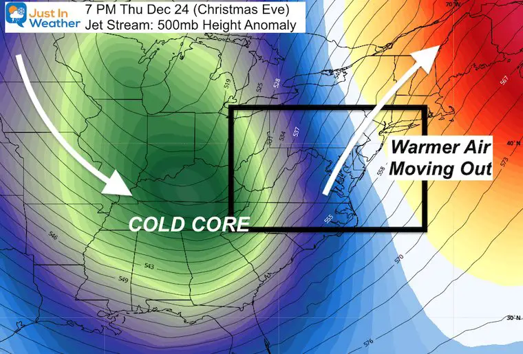 December 18 storm jet stream Christmas eve