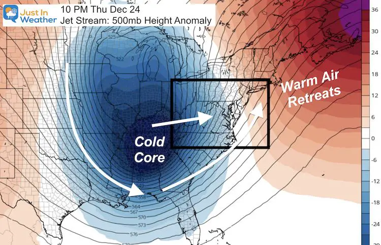 December 19 jet stream Christmas Eve