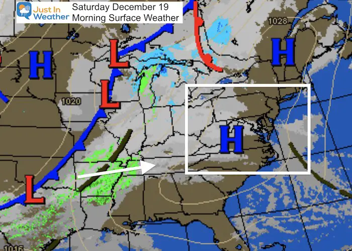 December 19 weather Saturday morning