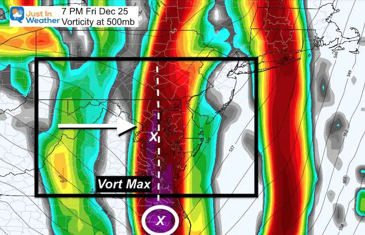 December 22 weather Christmas snow vorticity Friday PM 7 Close