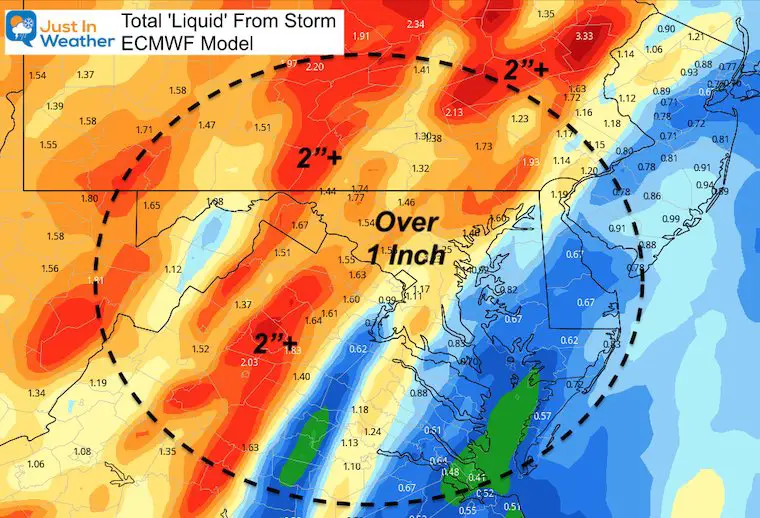 December 22 weather temperatures Christmas rain