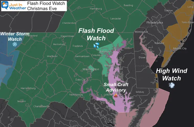 December 23 Flash Flood Watch Christmas