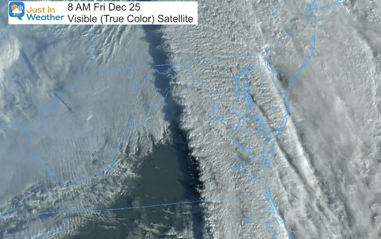 December 25 weather Christmas morning satellite