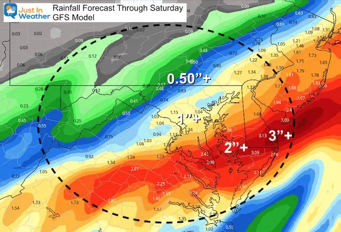 December 3 weather rain total GFS