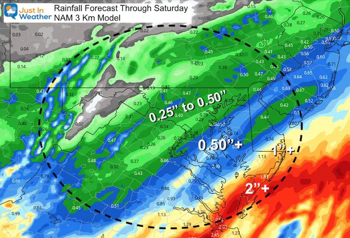 December 3 weather rain total NAM 3KM