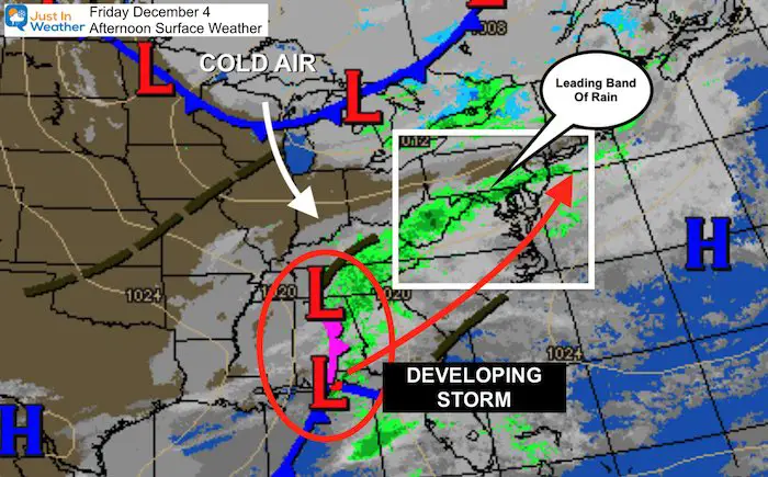 December 4 Friday afternoon weather