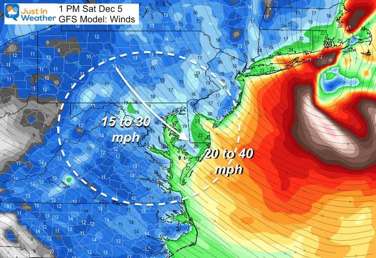 December 5 weather storm winds Saturday