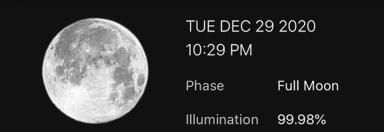 Full Moon December