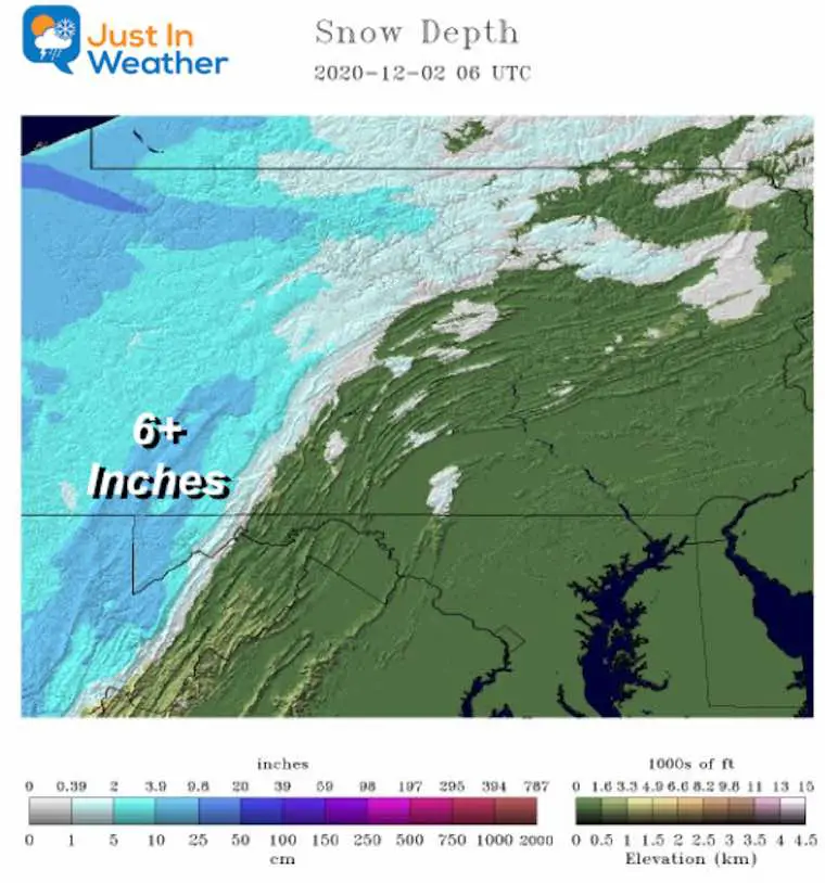 Snow December 2 Mid Atlantic