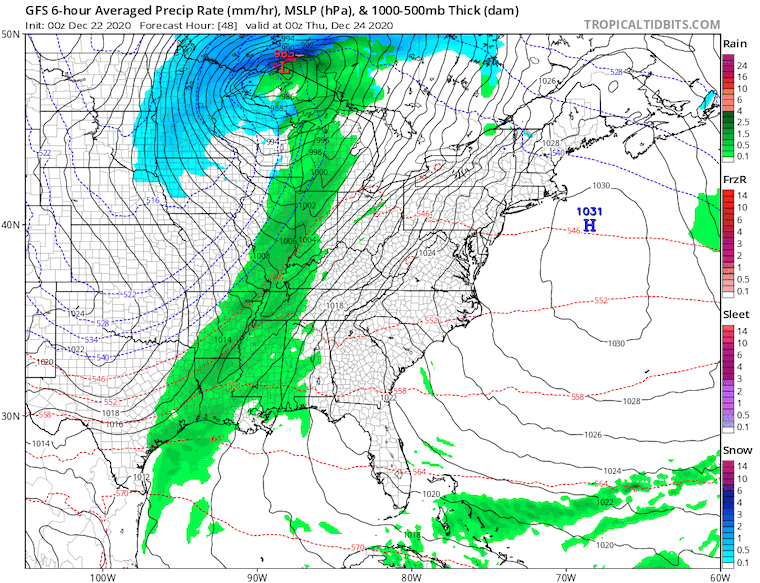 Christmas weather rain snow