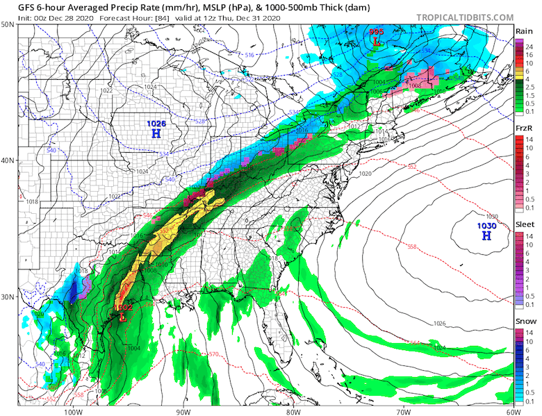 December 28 weather rain ice snow