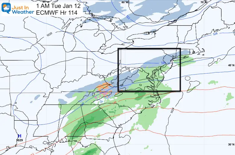 Euro Snow forecast From Thu Morning