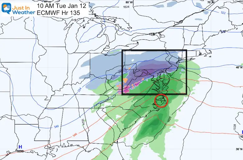 Euro Snow forecast From Wed Night