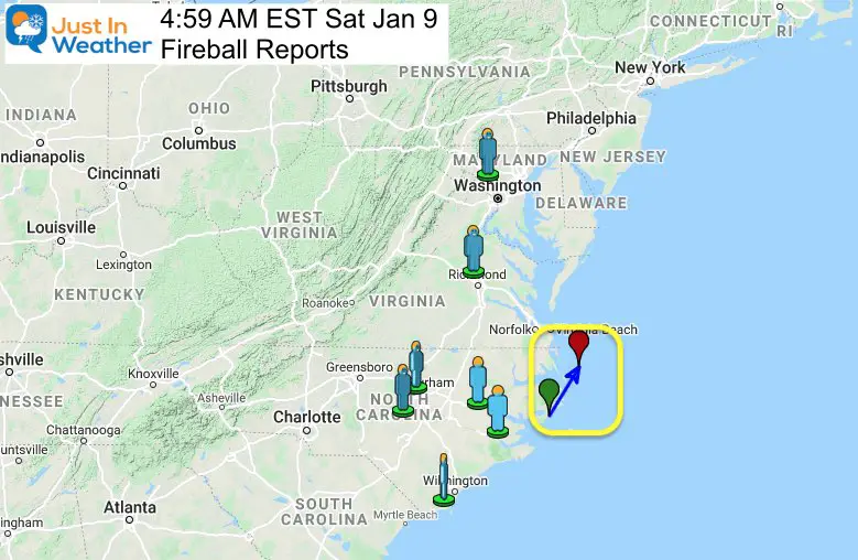 Fireball Sat Jan 9 459 AM