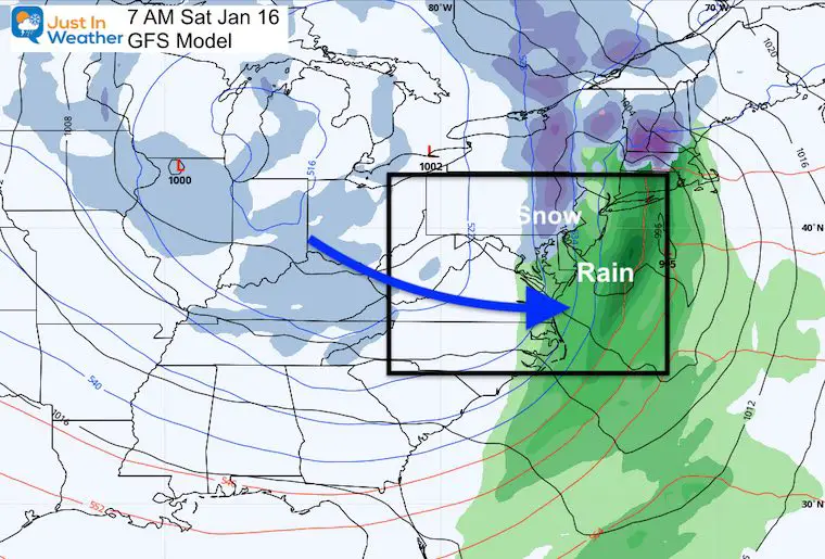 January 12 weather Saturday morning snow