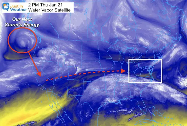 January 21 weather water vapor satellite storm