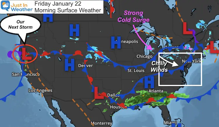 January 22 Weather Friday Morning