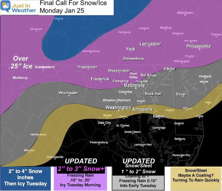 January 25 Snow Ice Updated Higher