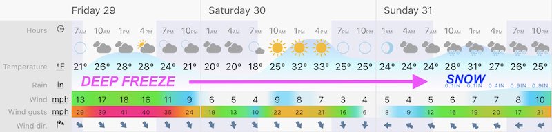 January 28 weather forecast central Maryland